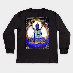 Locana, Blue Female Buddha of the East Kids Long Sleeve T-Shirt